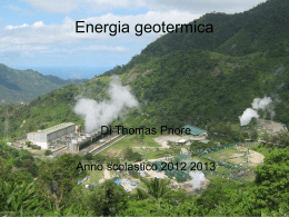presentazione sull`energia geotermica