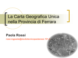 Paola Rossi - Provincia di Ferrara