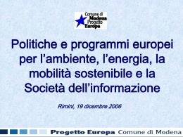 Nessun titolo diapositiva - Comune di Rimini