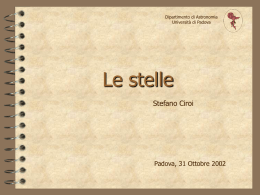 Lezione3ciroi - Dipartimento di Fisica e Astronomia
