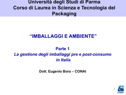 La gestione degli imballaggi