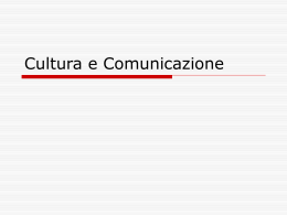 Cultura e Comunicazione