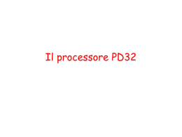 Il processore PD32