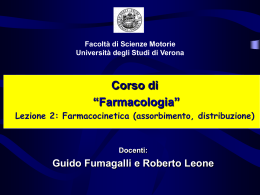 Lezione Farmacocinetica (vnd.ms-powerpoint, it, 3912 KB, 1/19/10)