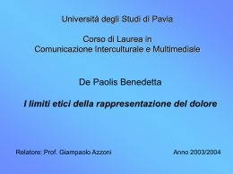 DE PAOLIS - Cim - Università degli studi di Pavia