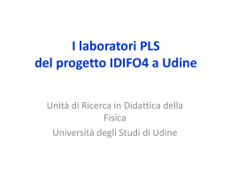 LaboratoriSuperioriI.. - Universita` di Udine