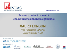 Scarica la presentazione di Mauro Longoni
