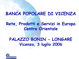 Der Volksbankenverbund - Confindustria Vicenza