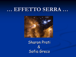 effetto serra – Sofia greco e Sharon Prati
