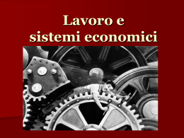 Lavoro e attivita economica
