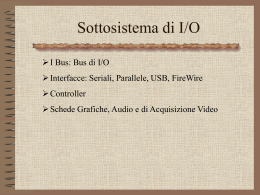 Sottosistema di I/O - Prof Marco Abbiati