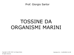 Tossine da organismi marini - Home page @charlie.ambra.unibo.it