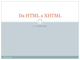 HTML - Alberto Ferrari