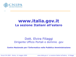 Slides dell`intervento