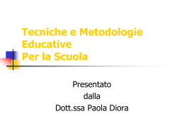 Tecniche e Metodologie Insegnanti -Website