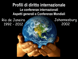 Conferenza Mondiale di Rio de Janeiro 1992 -2012