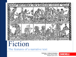The features of a narrative text