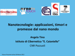 Nanotecnologie - Angela Tino
