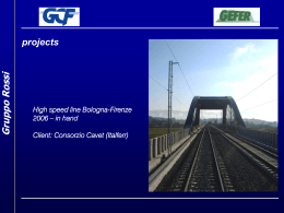 projects Gruppo Rossi High speed line Padoa