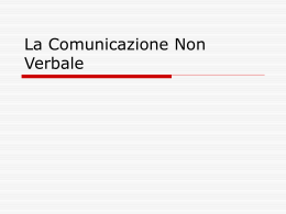 La comunicazione non verbale