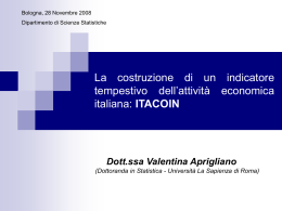 ITACOIN - Dipartimento di Scienze Statistiche