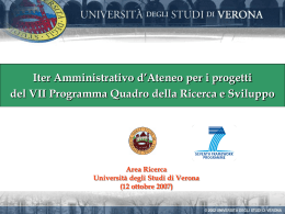 Area Ricerca - Università degli Studi di Verona