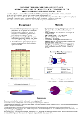 Visualizza allegati - Registro Italiano Trombocitemie