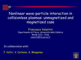 Nonlinear wave-particle interaction in
