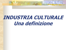 Industria culturale