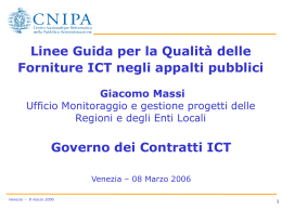 Il governo dei contratti ICT