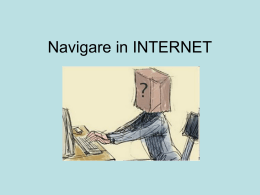 Navigare in INTERNET