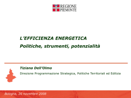 Slides intervento Tiziana Dell`Olmo - Fondi Europei 2007-2013