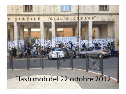 Flash mob del 22 ottobre 2012