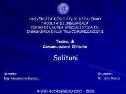 Solitoni, Marco Militello TLC SP