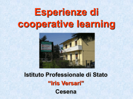 Esperienze di cooperative learning