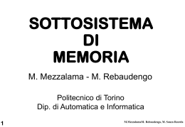 memory - Politecnico di Torino
