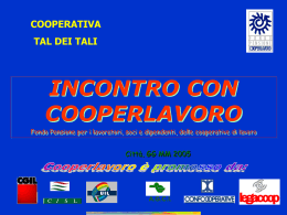 Slide di COOPERLAVORO - FLAI CGIL Emilia Romagna
