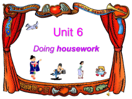 Doing housework