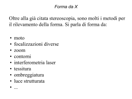 Forma dall`ombreggiatura - Dipartimento di Matematica