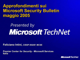 Approfondimenti sui Microsoft Security Bulletin maggio 2005