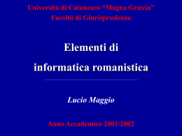 Elementi di informatica romanistica