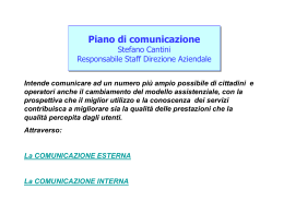 Piano di comunicazione - Azienda USL 3 Pistoia