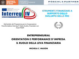 Michela Mason: &ldquo;Entrepreneurial orientation e