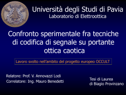 master - Universit&agrave; degli Studi di Pavia