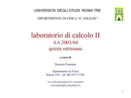 ppt - Università degli Studi Roma Tre
