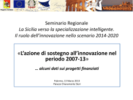 PO FESR Sicilia 2007-2013