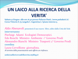 invito - unlaicoallaricercadellaverita