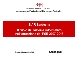 Soluzioni: Avvio gestione informatizzata del PSR 2007-2013