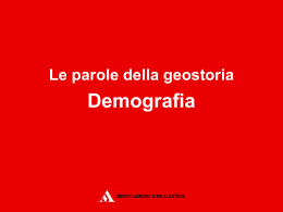Demografia - Mondadori Education