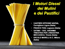 5 I Motori Diesel - La Pasta Italiana